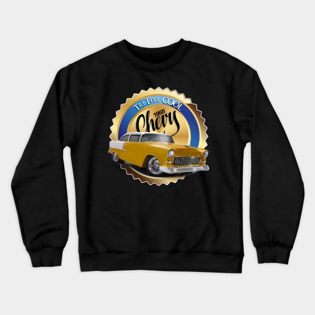 Tri-Five COOL !! Crewneck Sweatshirt by Wilcox PhotoArt